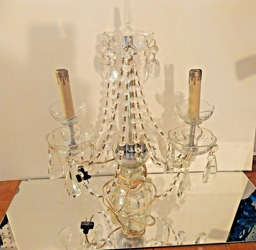 Vintage crystal prisms parts - vintage,